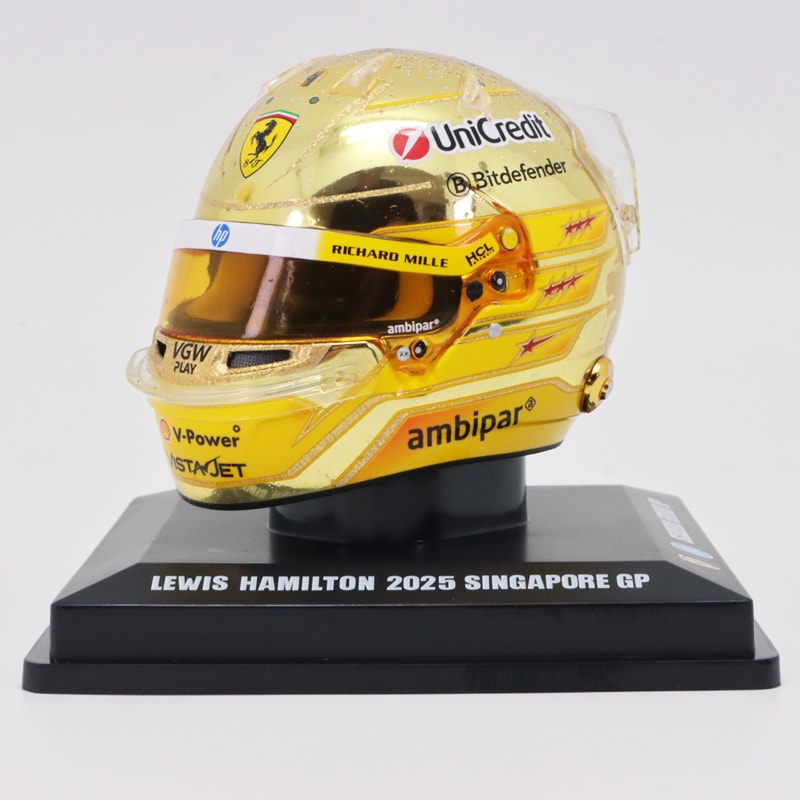 ルックスマート 1/5 ヘルメット フェラーリ 2025年 シンガポールGP