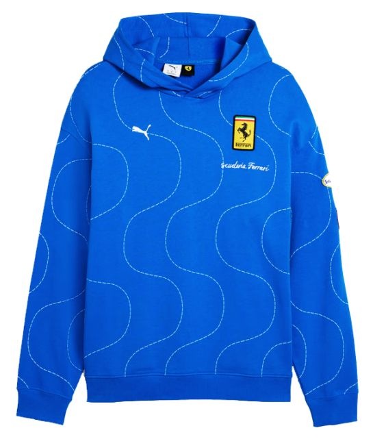 s*3様 Puma メンズ フェラーリモンツァフーディ 2025 PUMA スクーデリア フェラーリ SF モンツァ フーディ ブルー