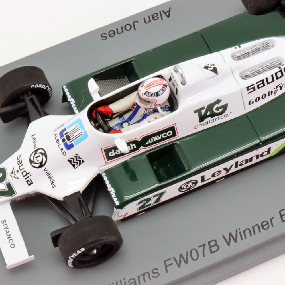 スパーク 1/43 ウィリアムズ FW07B 1980年 イギリスGP ウィナー アラン