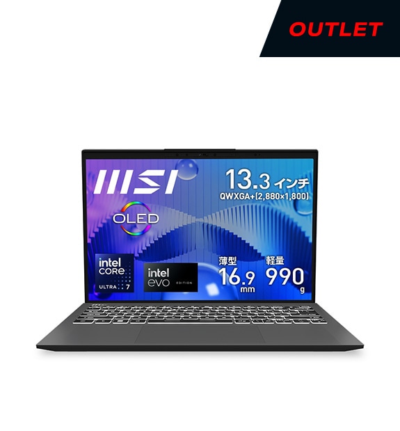 新品同様 MSI Prestige13 Evo Office2021付き MSI Prestige 13 AI Evo