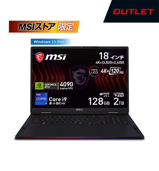 ꡪOUTLETۡMSIȥRaider-18-HX-A14VIG-1401JP