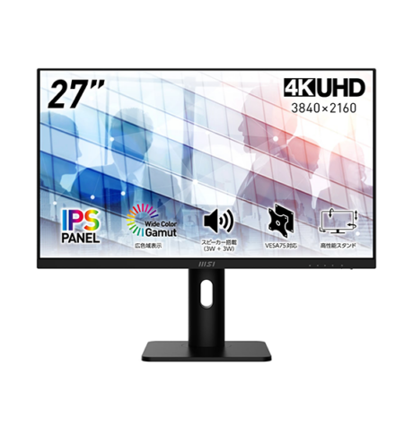 MSI PCモニター PRO MP273UP E6 27型 4k PRO MP273UP E6 | デスクトップPC＆モニター(周辺機器) | MSI ストア