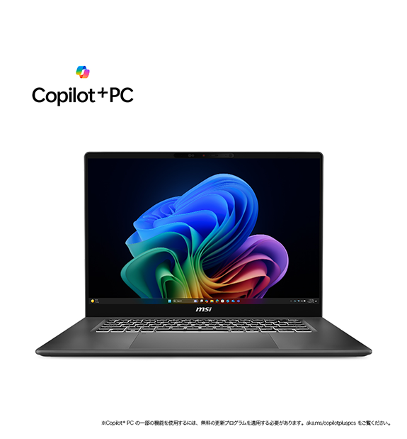 ����PRESTIGE�����ڡ����оݡ�ͽ���ʡ�Prestige-16-AI+C3MG-2609JP<br>Copilot+ PC<br>��4���ȯ��ͽ���