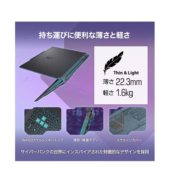 送料無料キャンペーン実施中【OUTLET】【RTX4060搭載・薄型軽量