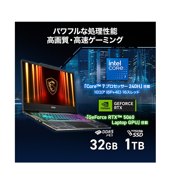 ��RTX5060��Cyborg-15-B2RWFKG-2863JP