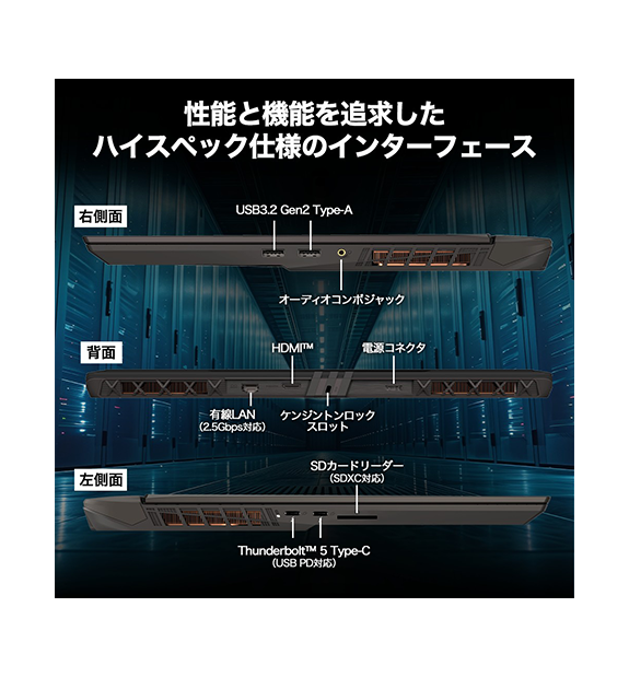 ��MSI���ȥ����ꡦRTX5070Ti��Vector-16-HX-AI-A2XWHG-0863JP