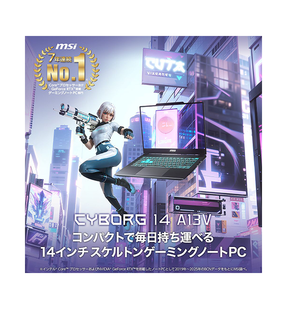 3/2-3/31����������ߥ󥰥ޥ����ץ쥼��ȡ�MSI���ȥ������Cyborg-14-A13VE-3302JP