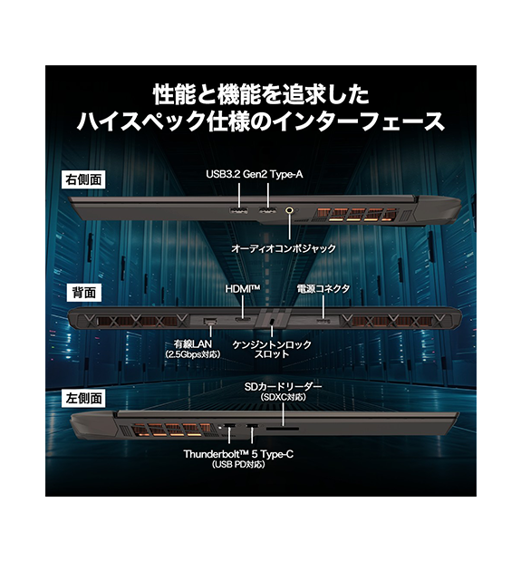 ��RTX5070Ti��Vector-17-HX-AI-A2XWHG-6369JP