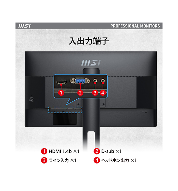 PRO MP251P | デスクトップPC＆モニター(周辺機器) | MSI ストア