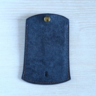 SAN HIGASHI NIHARA ネイビー ケース 防犯ブザーケース☆ネイビーデニム/ランドセルにも二重で安心