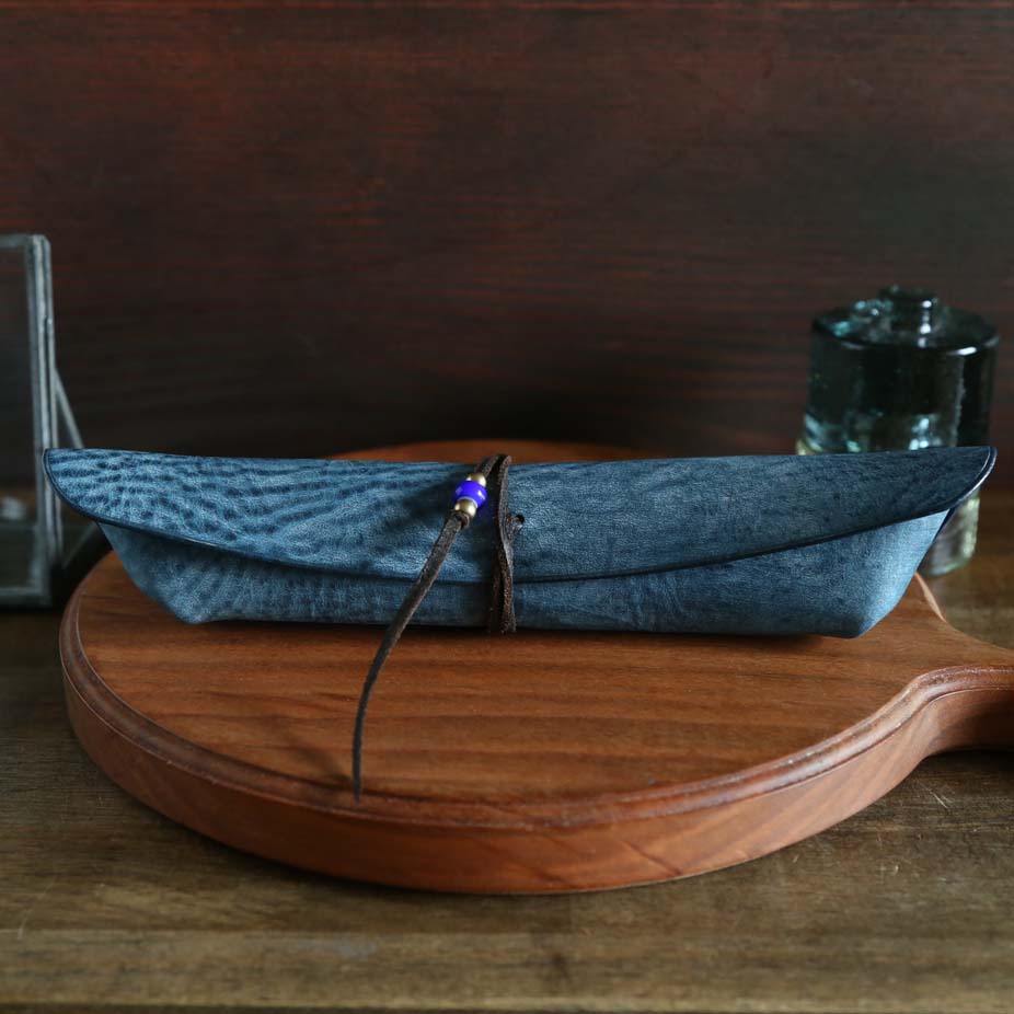 コバルトレザーワークス ボート2 ペトロリオ レザー ペンケース ペンケース”Boat2(ボート2）