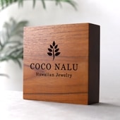 DESKTOP BLOCK / TEAK WOOD / square / 15×15×5cm