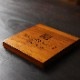 NAME PLATE / TEAK WOOD / square / 13×13cm