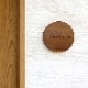 NAME PLATE / TEAK WOOD / round / Φ13cm