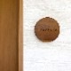 NAME PLATE / TEAK WOOD / round / Φ15cm