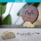 NAME PLATE / TEAK WOOD / round / Φ15cm