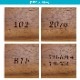 NUMBER PLATE / TEAK WOOD / square / 10×10cm