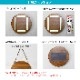 NUMBER PLATE / TEAK WOOD / round / Φ15cm