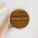 NUMBER PLATE / TEAK WOOD / round / Φ15cm