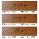 NAME PLATE / TEAK WOOD / rectangle / 5×18cm