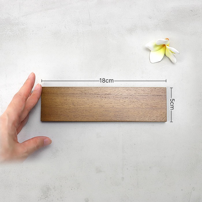 NUMBER PLATE / TEAK WOOD / rectangle / 5×18cm