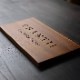 NAME PLATE / TEAK WOOD / rectangle / 15×30cm