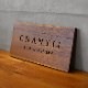 NAME PLATE / TEAK WOOD / rectangle / 15×30cm