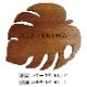 NAME PLATE / TEAK WOOD / monstera / 15×14cm