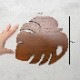 NAME PLATE / TEAK WOOD / monstera / 20×19cm