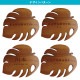 NAME PLATE / TEAK WOOD / monstera / 20×19cm