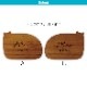 NAME PLATE / TEAK WOOD / cat / 15×11cm※今回入荷分 A面は角に丸み有