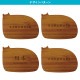 NAME PLATE / TEAK WOOD / cat / 20×15cm※今回入荷分 A面は角に丸み有