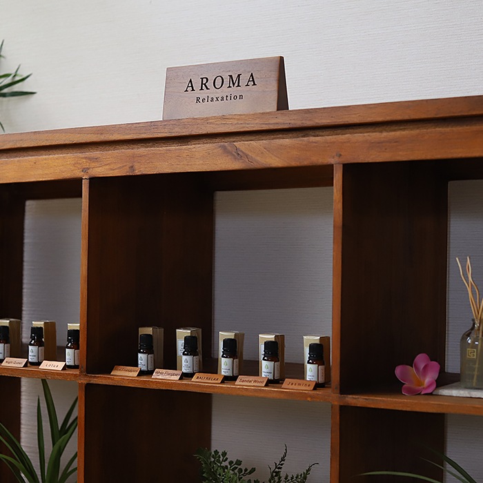 DESKTOP PLATE / TEAK WOOD / trapezoid / 25cm