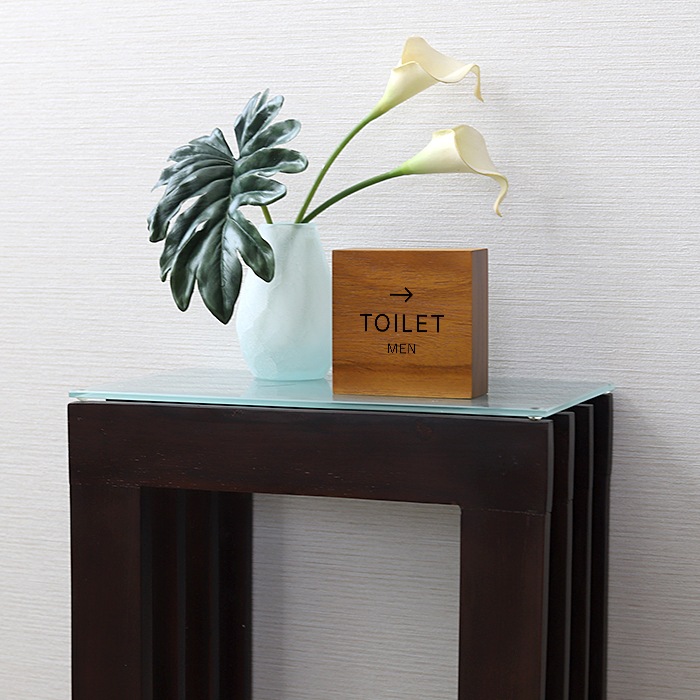 DESKTOP BLOCK / TEAK WOOD / square / 10×10×4cm 