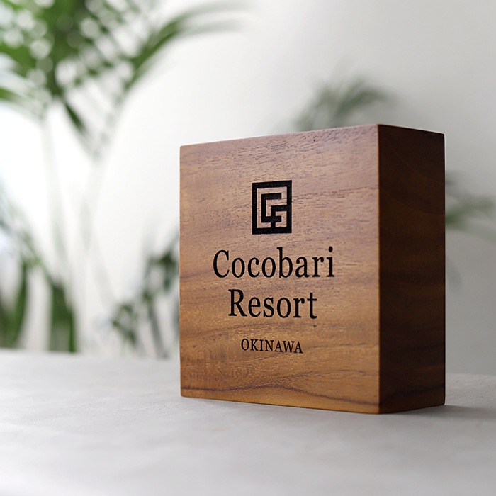 DESKTOP BLOCK / TEAK WOOD / square / 15×15×5cm