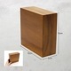 DESKTOP BLOCK / TEAK WOOD / square / 15×15×5cm