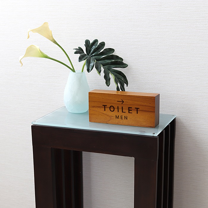 DESKTOP BLOCK / TEAK WOOD / rectangle / 8×18×4cm