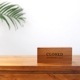 DESKTOP BLOCK / TEAK WOOD / rectangle / 8×18×4cm