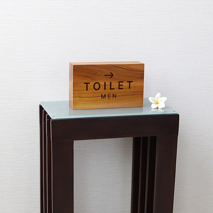 DESKTOP BLOCK / TEAK WOOD / rectangle / 14×24×5cm