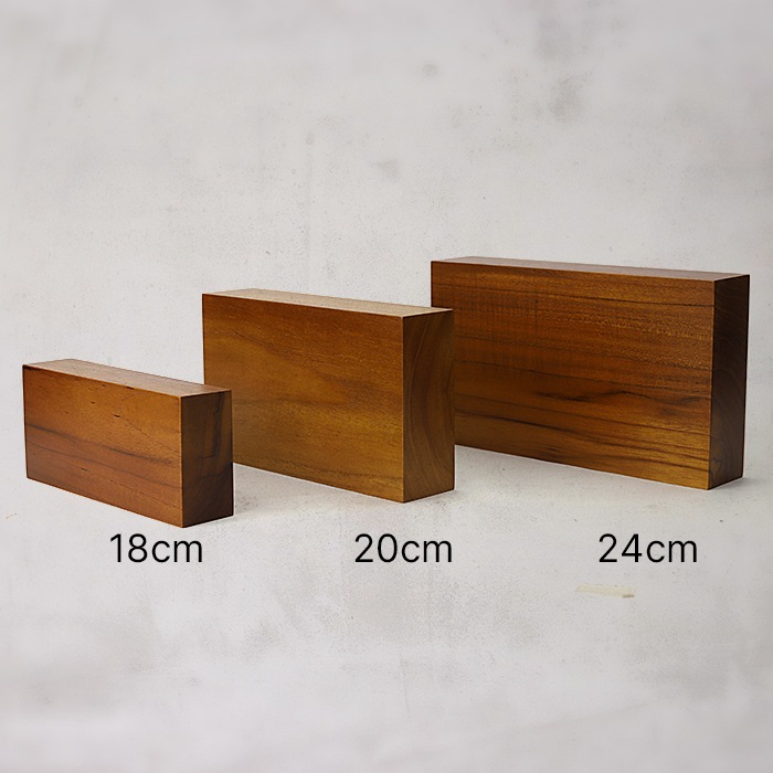 DESKTOP BLOCK / TEAK WOOD / rectangle / 14×24×5cm