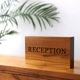 DESKTOP BLOCK / TEAK WOOD / rectangle / 14×24×5cm