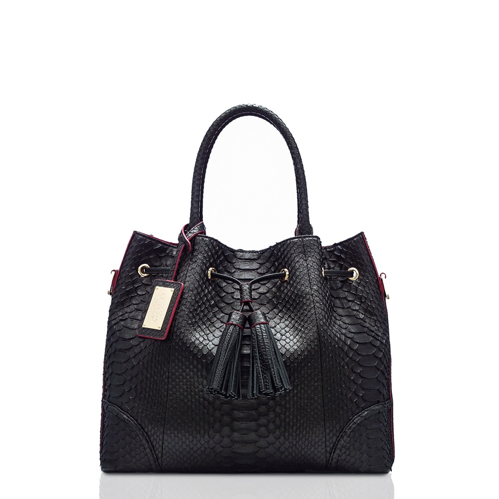 COCOCELUX GOLD ﾏｯﾄﾊﾟｲｿﾝ ﾀｯｾﾙ付きｷﾝﾁｬｸ3WAYﾊﾞｯｸﾞ | bag | COCOCELUX GOLD