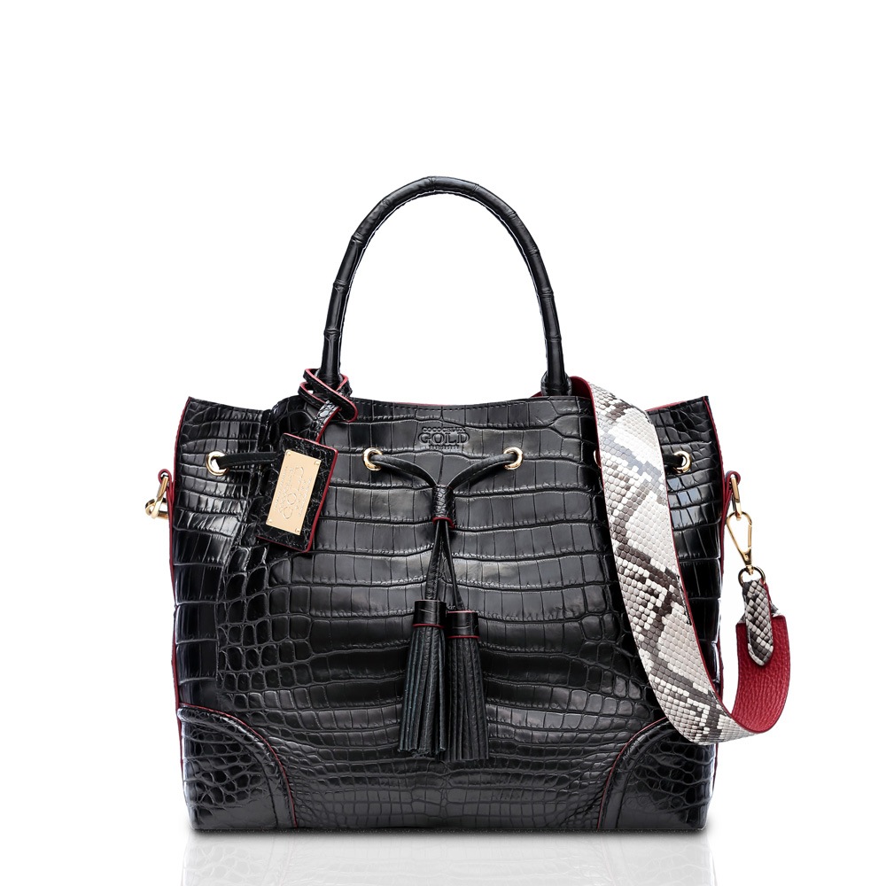 COCOCELUX GOLD ﾏｯﾄｸﾛｺﾀﾞｲﾙ ﾀｯｾﾙ付きｷﾝﾁｬｸ4WAYﾊﾞｯｸﾞ | bag | COCOCELUX 