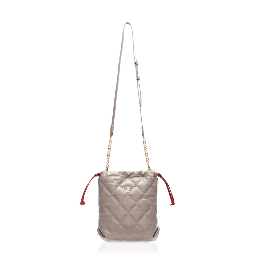 COCOCELUX GOLD ﾀﾞｲﾔﾓﾝﾄﾞﾚｻﾞｰ 巾着ﾁｪｰﾝｼｮﾙﾀﾞｰ 2WAYﾊﾞｯｸﾞ