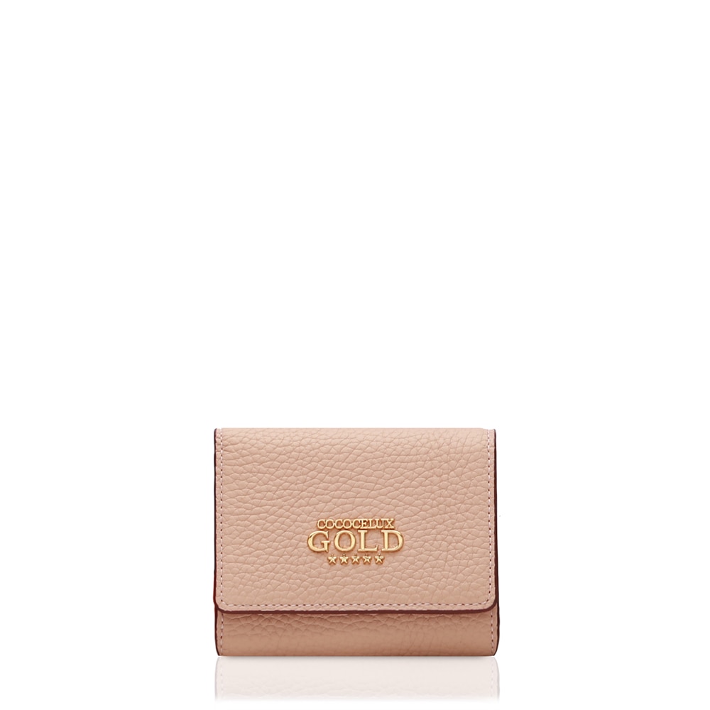 cococelux GOLD 三つ折り財布 オレンジ COCOCELUX GOLD ﾍﾗｸﾚｽGOLDｼｭﾘﾝｸ 3つ折りｳｫﾚｯﾄ | material