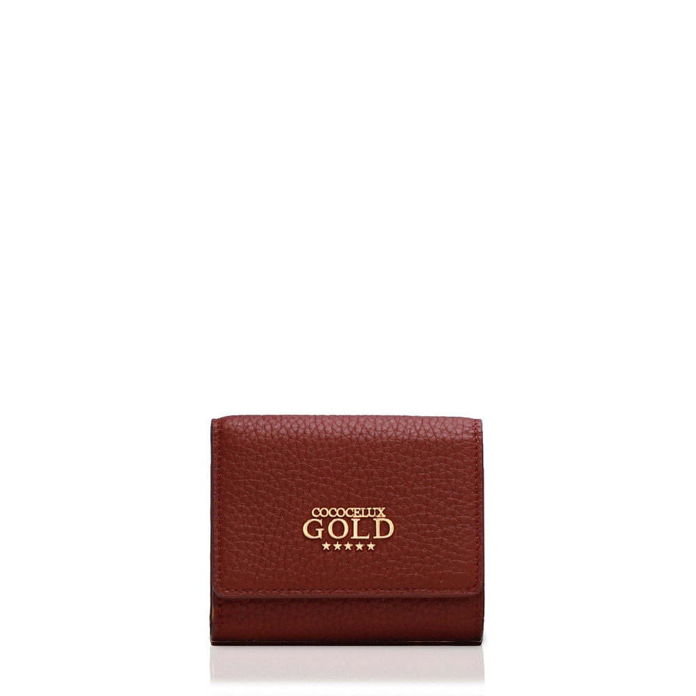 新品　COCCELUX GOLD 三つ折り財布 ベージュ COCOCELUX GOLD ﾍﾗｸﾚｽGOLDｼｭﾘﾝｸ 3つ折りｳｫﾚｯﾄ | material