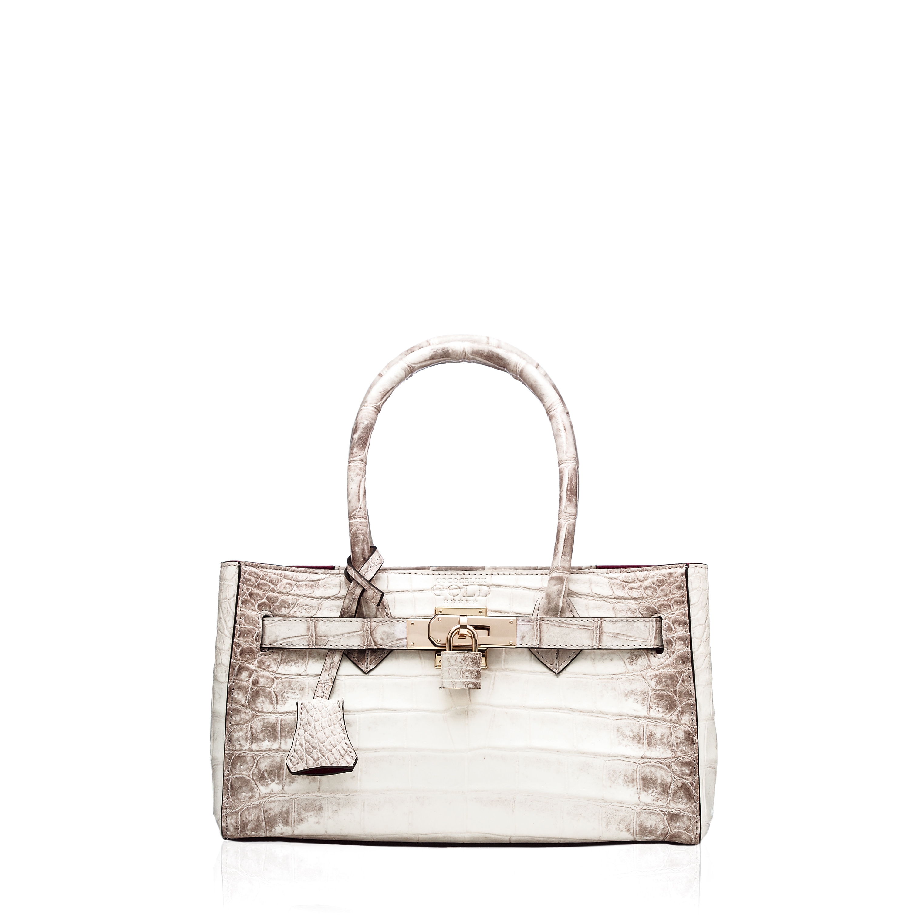 COCOCELUX GOLD FIVESTAR ヒマラヤクロコダイル 小銭入れ COCOCELUX GOLD FIVESTAR ﾋﾏﾗﾔｸﾛｺﾀﾞｲﾙ ｵｰﾊﾞﾙ2WAYﾊﾞｯｸﾞ M