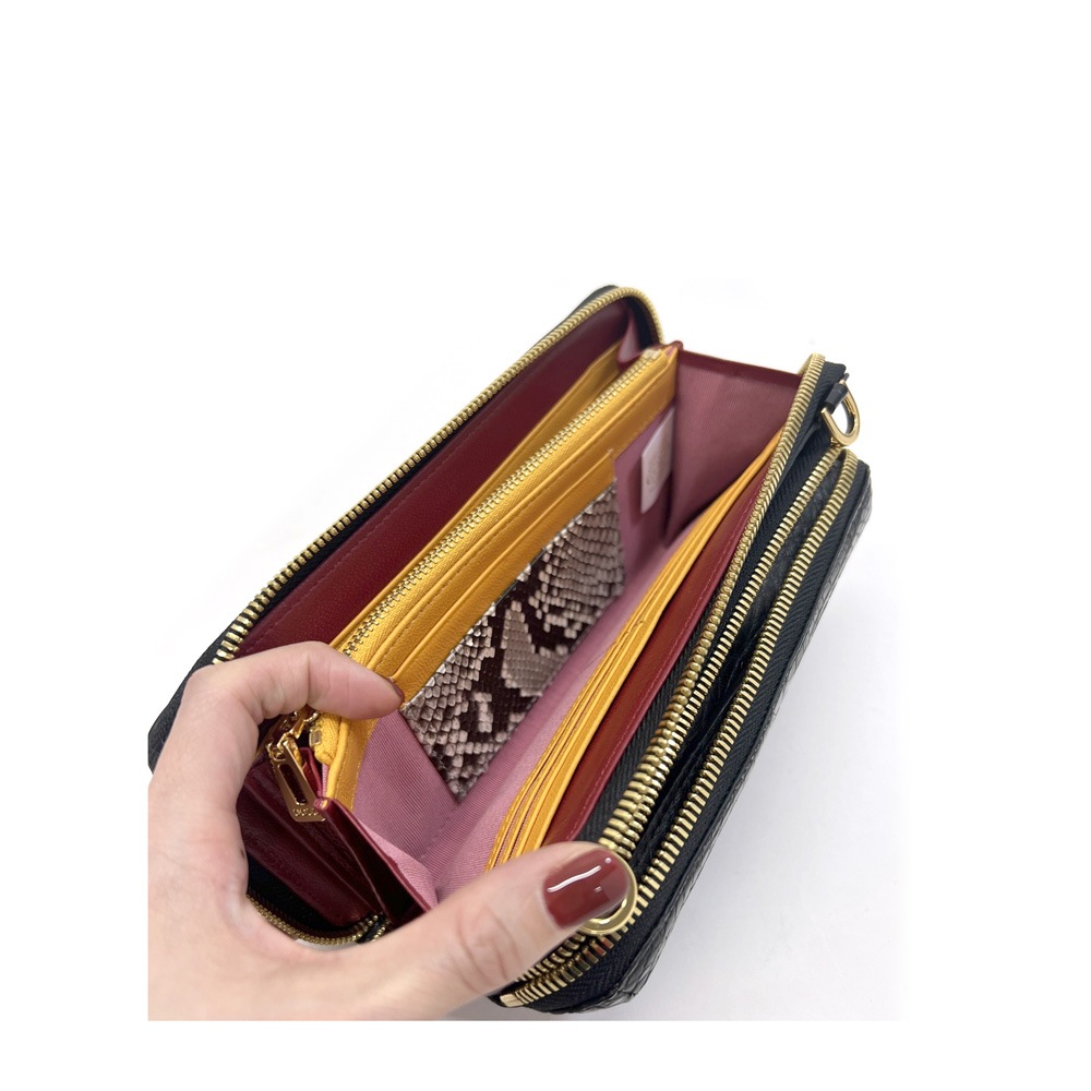 ﾌﾗﾝｽｸﾛｺ社製ｸﾛｺﾀﾞｲﾙ 前ﾎﾟｹｯﾄ付ﾁｪｰﾝｳｫﾚｯﾄ ﾌﾞﾗｯｸ | mygoldonly 
