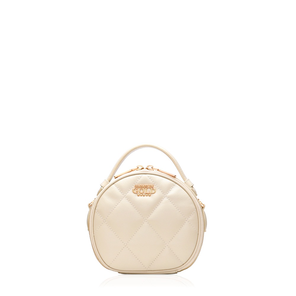 COCOCELUX GOLD　ダイヤモンドレザー　帽子ケース型　2WAYバッグ COCOCELUX GOLD ﾀﾞｲﾔﾓﾝﾄﾞﾚｻﾞｰ 帽子ケース型 2WAYﾊﾞｯｸﾞ | material