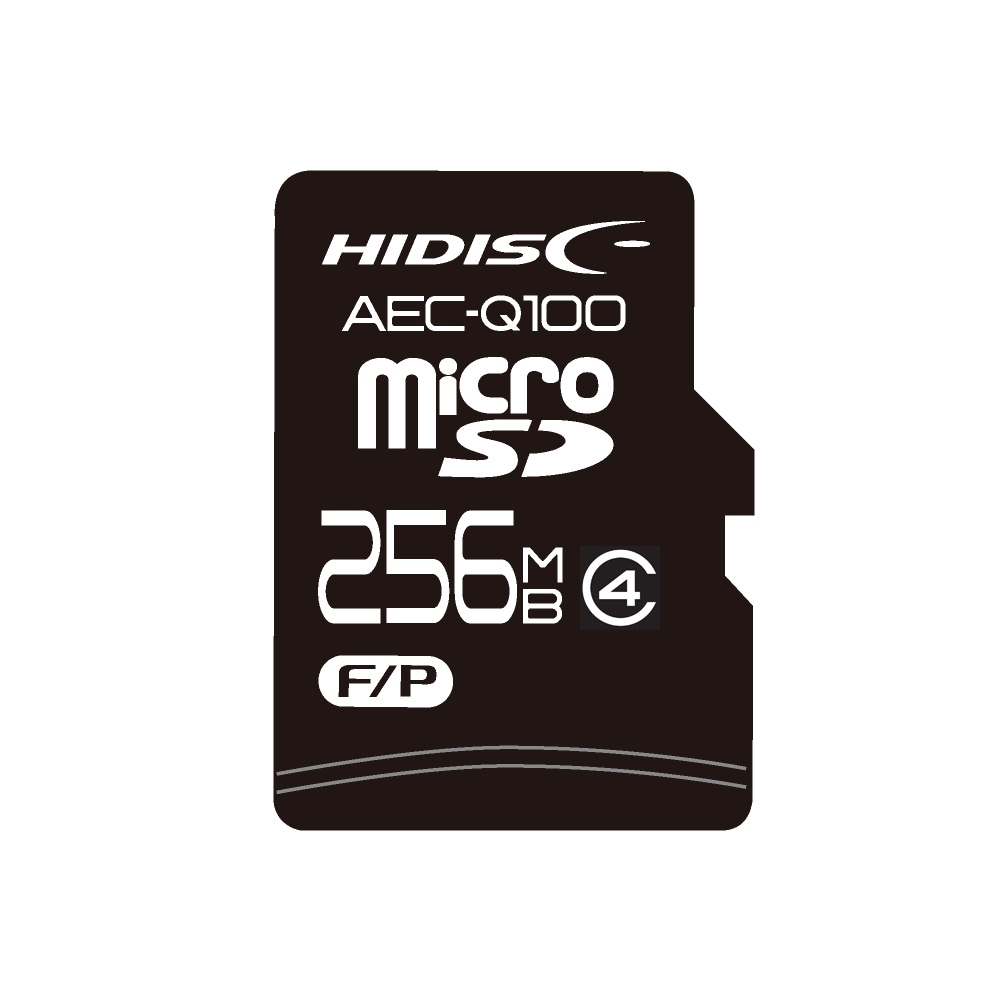 AEC-Q100対応 HIDISC 車載用途向けSLCチップ搭載 microSDカード 256MB HDAMMSD256MSL